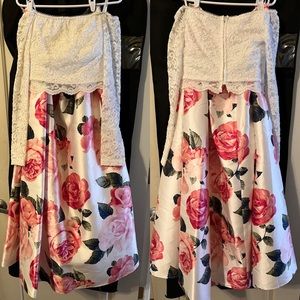 Two Piece Floral Dress